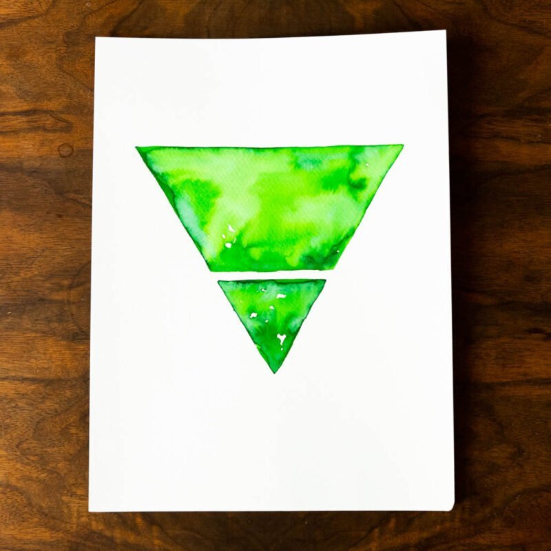 Illustration aquarelle «Élément de la terre»