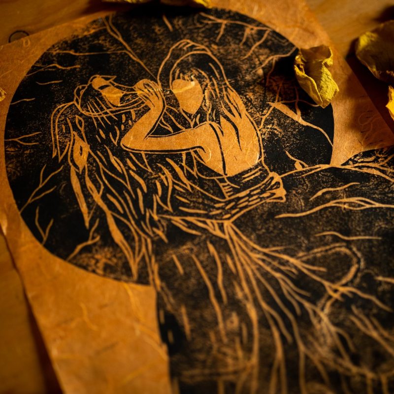 La danseuse lionne - Linogravure – Image 6