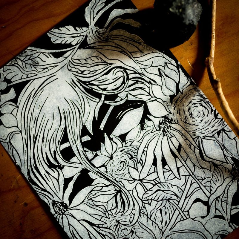L'ange des tournesols Linogravure – Image 2