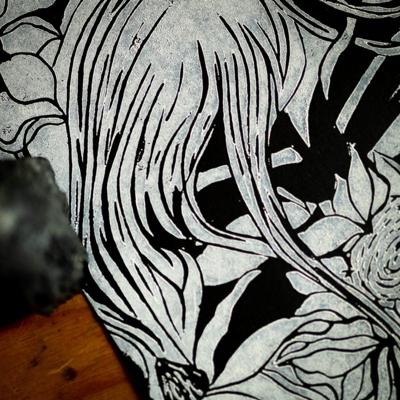 L'ange des tournesols Linogravure – Image 3