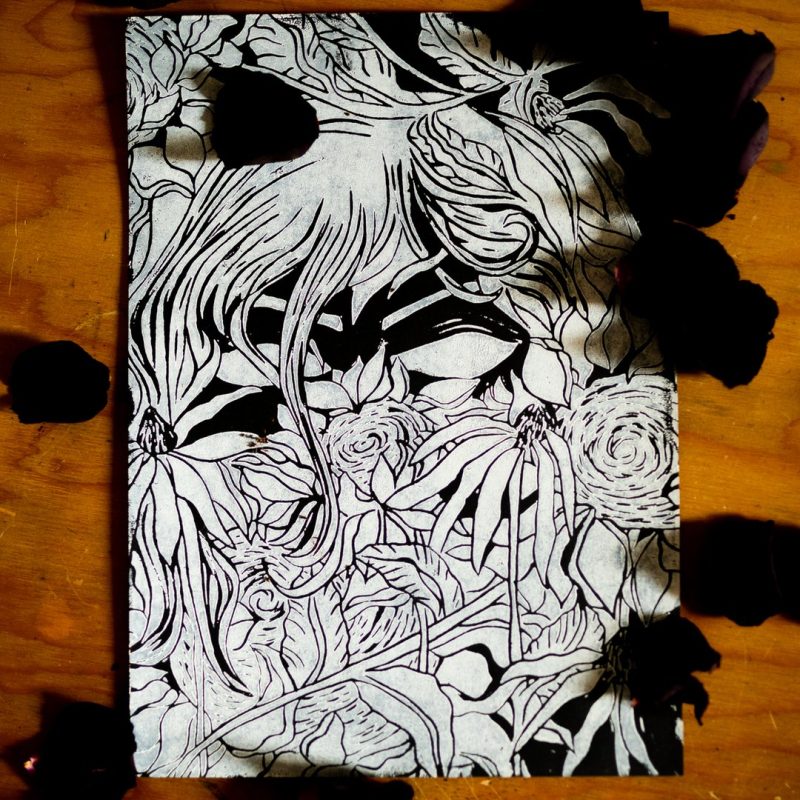 L'ange des tournesols Linogravure – Image 4