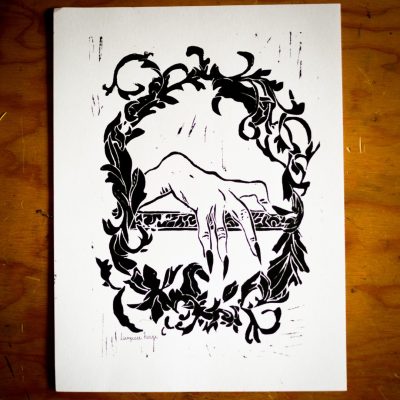 Vampire Linogravure