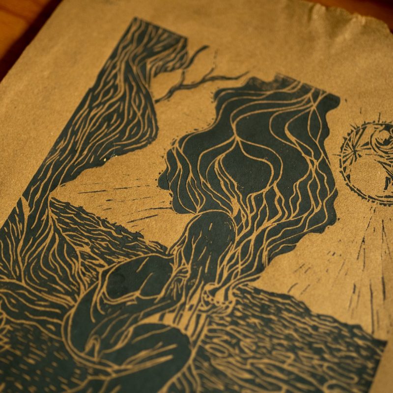 La sorcière de l'eau - Linogravure – Image 3