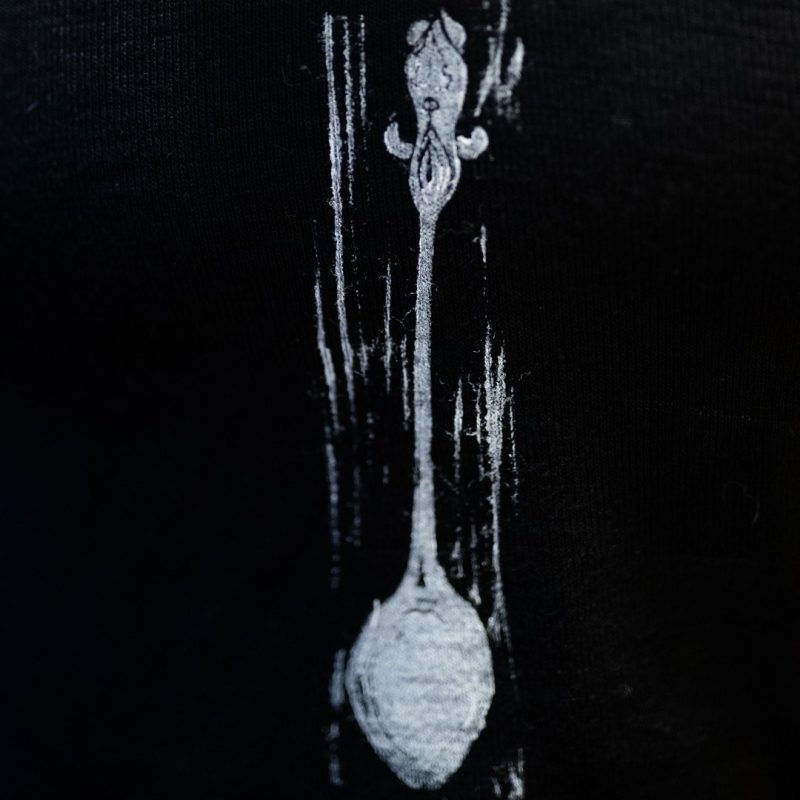 Top Noir «la cuillère au coeur» – Image 4