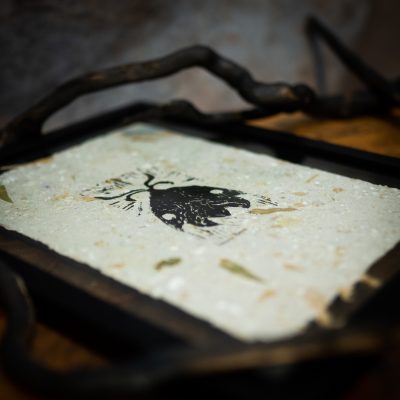 Papillon de nuit - Impression Linogravure