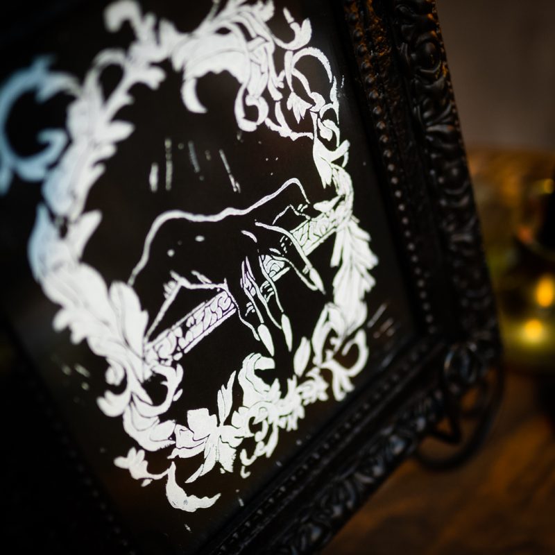 Vampire Impression Linogravure Encadrée – Image 10