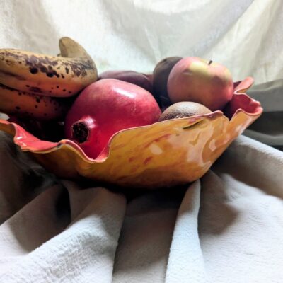 Bol à fruits Rose et Orange