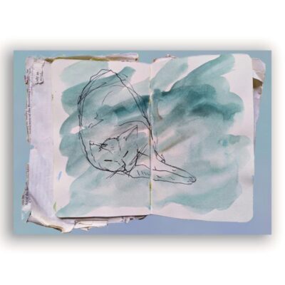 Carte Postale Yoko (Turquoise)