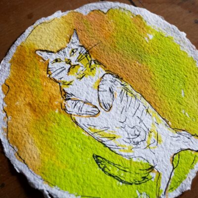 Oeuvre originale Portrait de Yoko Ohno «Bédaine»