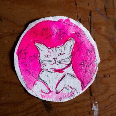 Oeuvre originale Portrait de Yoko Ohno «ROSE»