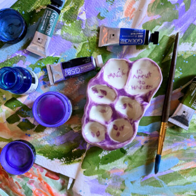 Palette de peinture «Magic is about to happen»